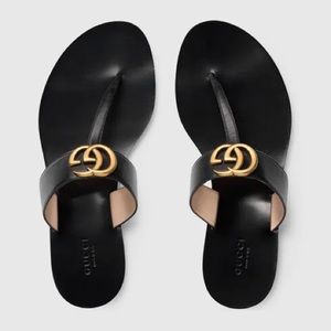 Gucci thing sandals with double G